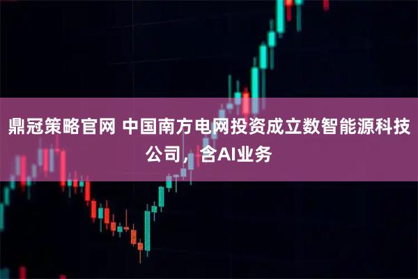 鼎冠策略官网 中国南方电网投资成立数智能源科技公司，含AI业务
